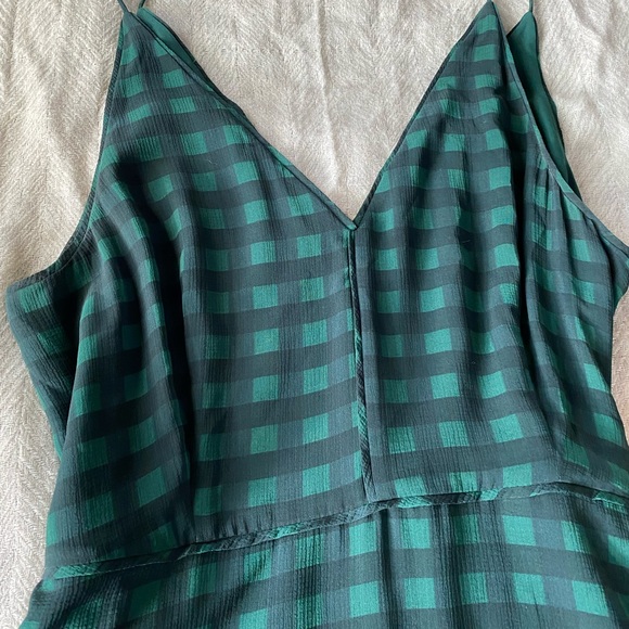 Checkered green and black maxi dress - Picture 2 of 6